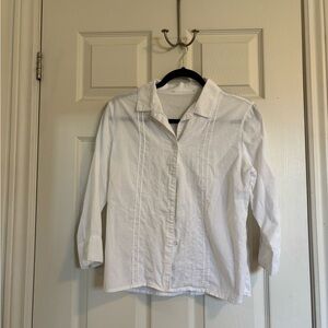 White Blouse with floral details